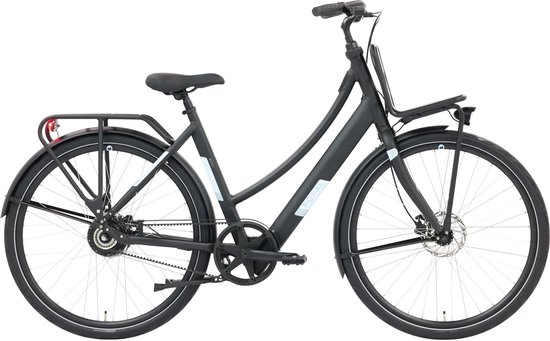 Popal Royl1 Elektrische Fiets - E-bike 28 Inch - Damesfiets 47 cm - Hydraulische schijfrem - 360 Wh Accu - Matzwart van Merkloos
