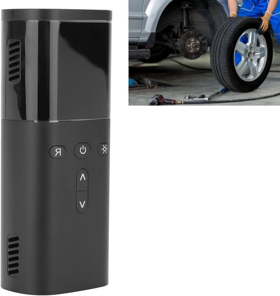 Portable Tire Pump Type C Rechargeable Electric Bicycle Pump Mini Tire Air Pump with LED Light for Car Bike Motorcycle
