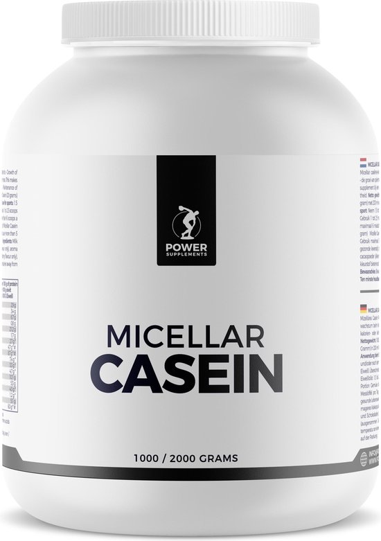 Power Supplements - Micellar Casein - 2kg - Bos-Aardbei