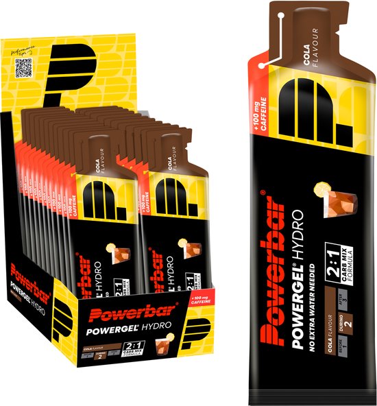 Powerbar Energiegels | Powergel Hydro | Cola (met cafeïne) 24x67ml