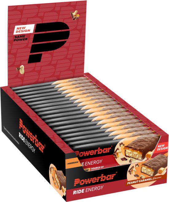Powerbar energiereep | Ride Energy Bar | Peanut Caramel - 18x55 g van Merkloos