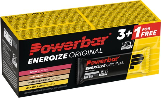 PowerBar Energize Bar Original Multiflavour Pack 4*55g