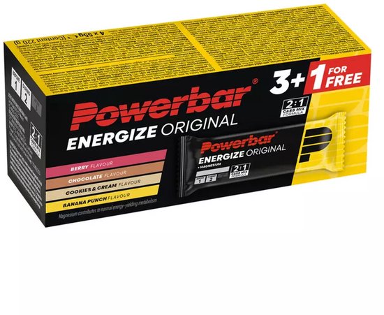 Powerbar - Energize Original - Energy Bar - 39 Gram Carbs - | 4 x 55 Gram (Proefpakket)