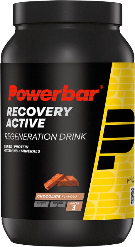 Powerbar herstelshake - Recovery Active - Chocolate - eiwitten en koolhydraten