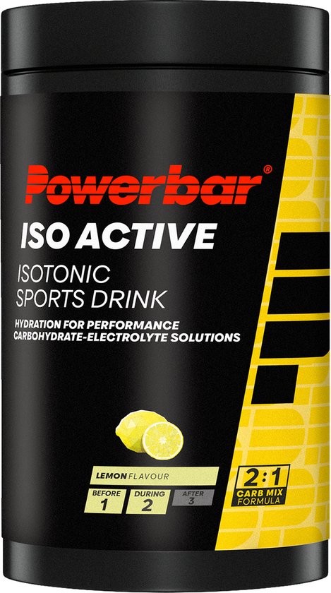 Powerbar sportdrank | IsoActive | Lemon | 600 gram - 9 liter