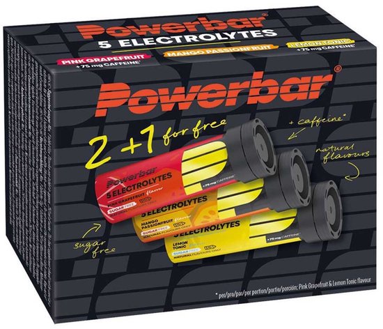 Powerbar Voordeelverpakking 2+1 gratis Electrolyten Tabs | Pink Grapefruit - Lemon Tonic - Mango Passionfruit (3x 10 tabs) van Merkloos