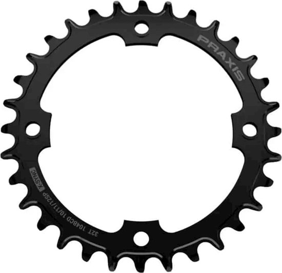 Praxis E-bike 104 Bcd Kettingblad Zilver 36t van Praxis