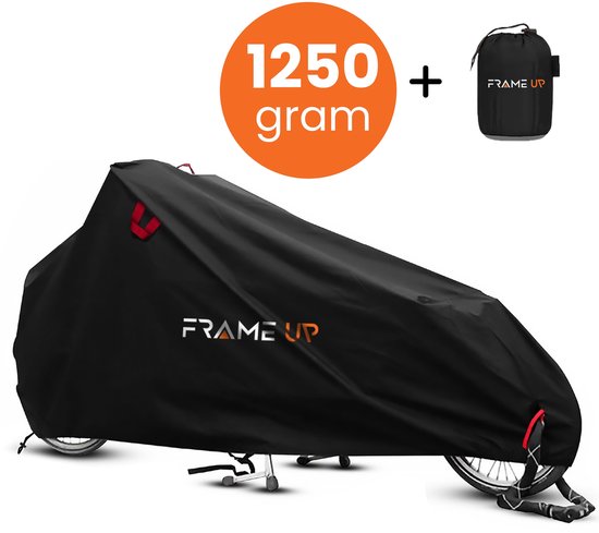 Premium Bakfietshoes waterdicht - 420D Oxford bakfiets hoes - Geschikt voor o.a Urban Arrow, Lovens, Babboe, Vogue, Dolly - met en zonder tent/huif van Merkloos