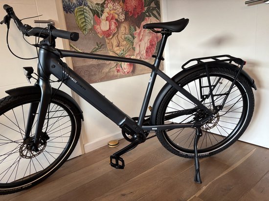 Premium e-bike met riemaandrijving en frame maat 53 cm van Merkloos