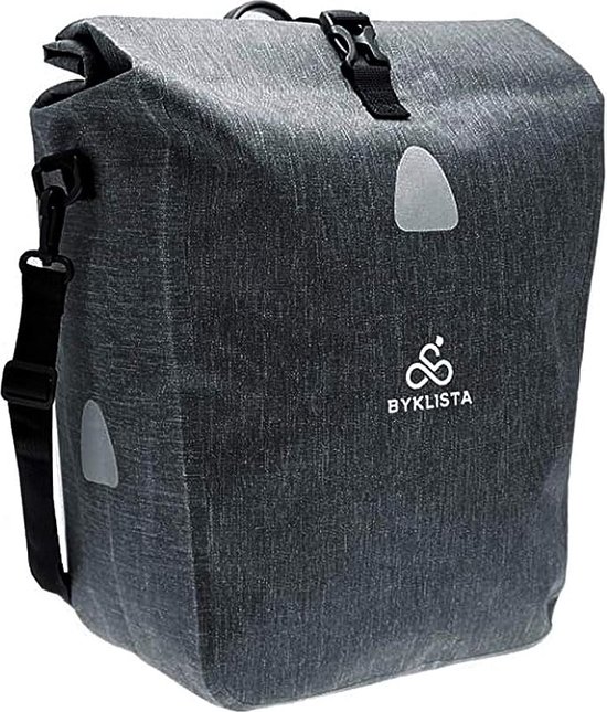 Premium fietstas voor bagagewagens + gratis e-book – hoogwaardige bagagewagens, waterdicht voor bagage, grijs van $