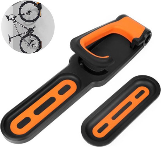 Premium Muurbeugel voor Fiets met Anti-Slip Zwart | Fietsophangsysteem | Fietshaak voor de Muur | Muuranker | Fiets Wandbeugel | Muur Beugel Wand van Valetti