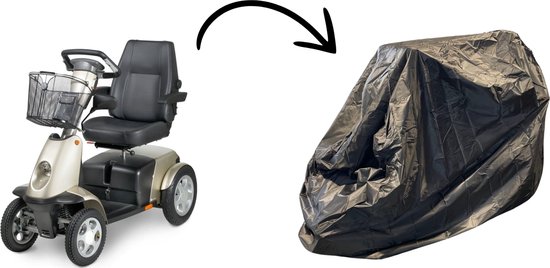 Premium Regenhoes Scootmobiel | Afdekhoes Scootmobiel | Electric scooter | Rolstoel waterdicht opbergen | Dik materiaal! van $