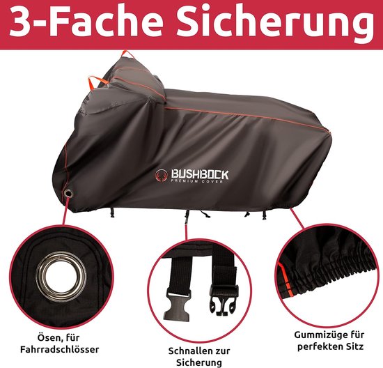 Premium ripstop fietshoes, waterdicht, weerbestendige fietsgarage van ultra scheurbestendig materiaal, extra sterk, beschermhoes voor 1-3 fietsen van Pro Bike Tool