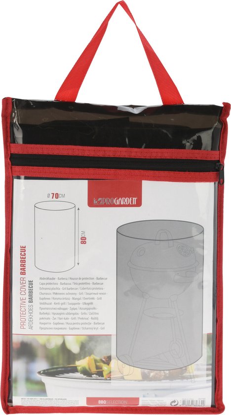 Pro Garden Afdekhoes - beschermhoes voor BBQ - zwart - kunststof - 70 x 80 cm van Pro Garden