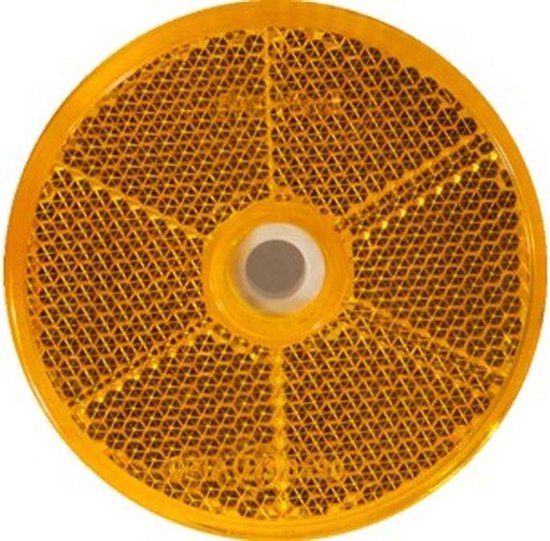 Pro-Plast Plak/schroef reflector rond Ø 60 mm oranje van Pro