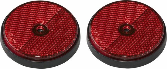 Pro Plus Reflector - set 2x - rood - schroefbevestiging - 60mm - rond van Pro