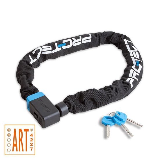 Pro-Tect Cubic ART2 Kettingslot | Premium Kwaliteit | 9mm x 95cm | Gehard staal | 2100g | Fietsslot E-bike slot Brommerslot van Pro