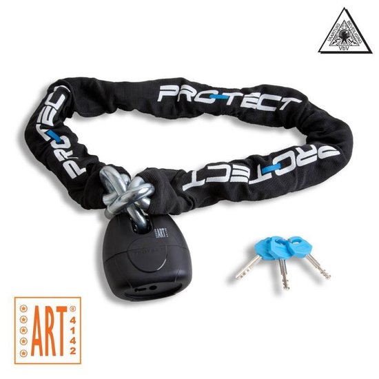 Pro-tect Diamond ART5 Kettingslot - Motorslot - 120CM - Zwart - Hangslot van Pro