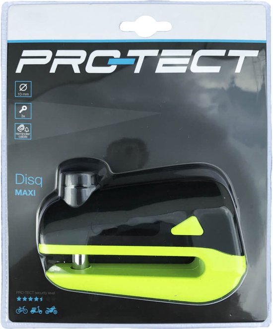 Pro-tect Schijfremslot Disq Maxi Zwart/groen van Pro