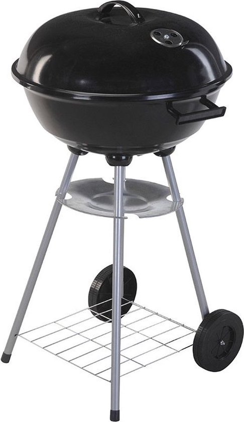 ProGarden Kogelbarbecue op wielen 46 cm zwart van ProGarden