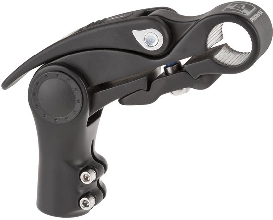 Promax Verstelbare stuurpen - Aluminium - 31.8 mm klem - 10-90° hoek - Zwart van Promax