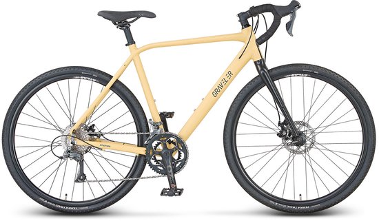 Prophete Graveler gravelbike 28 inch - diamant frame 55 cm - zandkleur