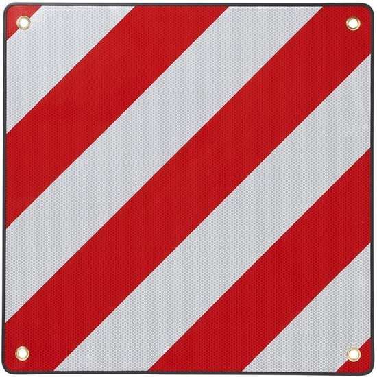 ProPlus Markeringsbord aluminium - 50x50 cm - Geschikt voor Italië - Verplicht bij fietsvervoer van ProPlus