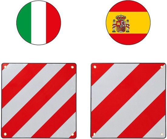 ProPlus Markeringsbord - Aluminium - Reflecterend - Geschikt voor Italië en Spanje - 50 x 50 cm van ProPlus