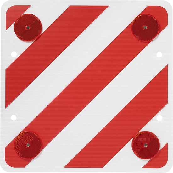 ProPlus Markeringsbord - Kunststof - 50 x 50 cm - Inclusief Reflectoren - Veiligheidsbord van ProPlus