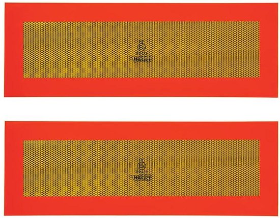 ProPlus Markeringsticker caravan - reflecterend geel - 56 x 20 cm - set van 2 van ProPlus