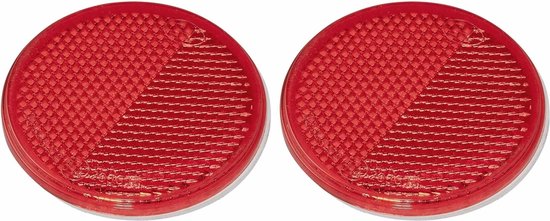 ProPlus Reflector - set 2x - rood - zelfklevend - 60mm - rond van ProPlus