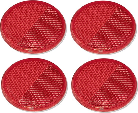 ProPlus Reflector - set 4x - rood - zelfklevend - 60mm - rond van ProPlus