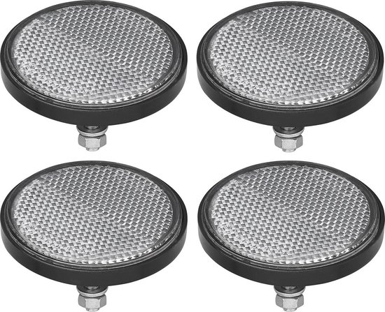 ProPlus Reflector - set 4x - wit - boutbevestiging - 60mm - M5 bout - rond van ProPlus