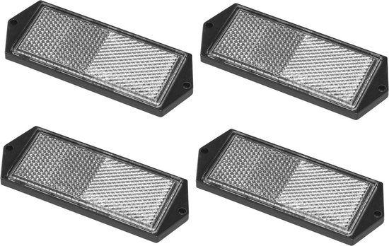 ProPlus Reflector - set 4x - wit - schroefbevestiging - 104 x 40 mm van ProPlus