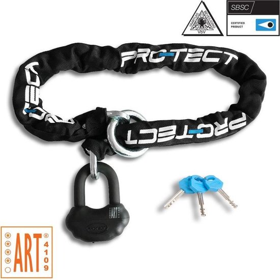 Protect ART4 Kettingslot Topaz U-lock - 120 CM - Zwart van Protec