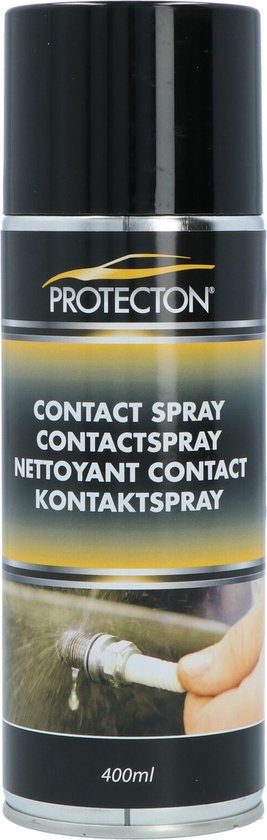Protecton Contactspray 400ml – Niet Geleidend – Snel Drogend – 360° Toepasbaar – Krachtige Reiniging van Merkloos
