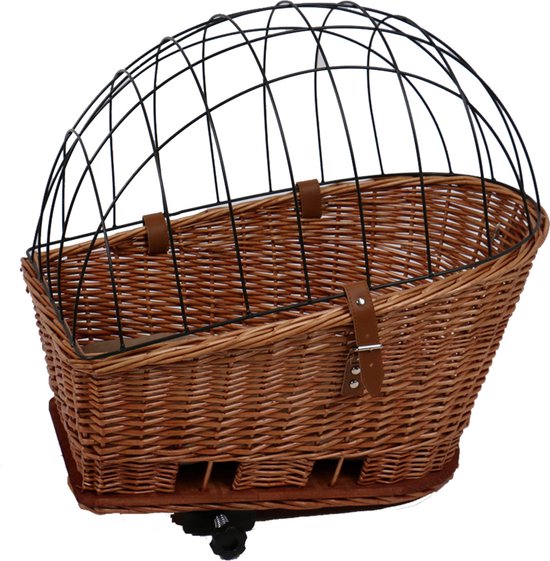 Provence Rieten Fietsmand Bagagedrager&kussen van Pro