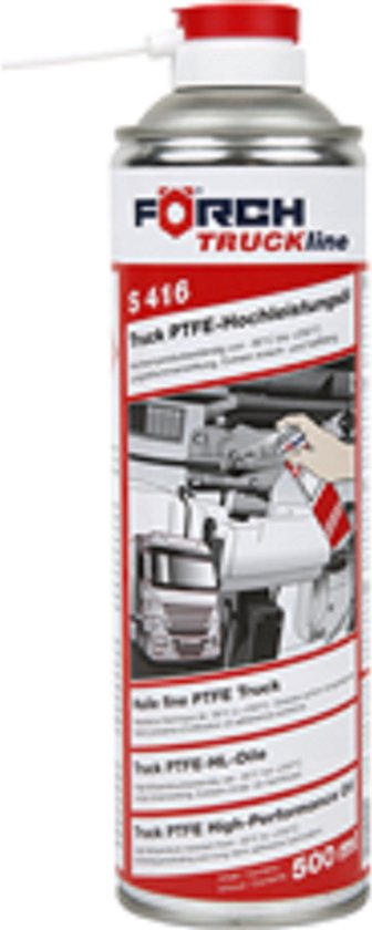 PTFE-High duty olie S416-Teflonspray PTFE 500 ml-PTFE-Forch van Förch