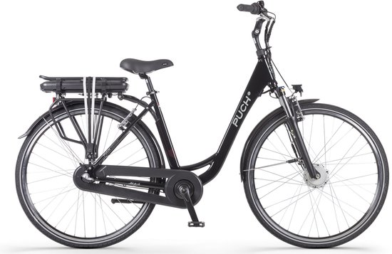 PUCH E-Folk N3 – Elektrische Unisex Stadsfiets – 28 inch- Zwart– Voorwielmotor – Shimano Nexus 3 Versnellingen – 468 Wh Accu van Merkloos