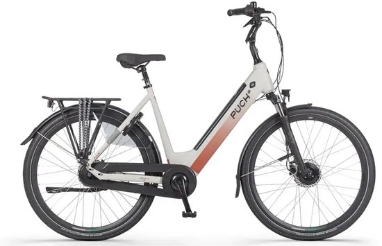 Puch E-Modern Basic N7 - Elektrische Fiets - 28 inch - 250W motor - Actieradius tot 120 km - 7 versnellingen - 540Wh accu - Zijde Grijs Mat