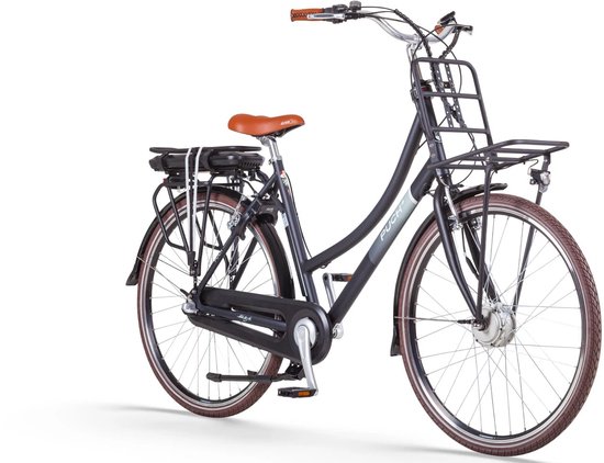 Puch E-Rock N3 Elektrische fiets - Mat Zwart - Damesfiets - 50cm - E-bike van Puch
