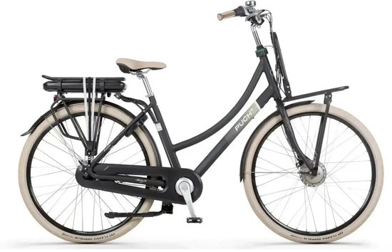 Puch E-Rock N7 - Elektrische Fiets - 28 inch - Actieradius tot 120 km - 7 versnellingen - 468Wh accu - Lage instap - Zwart