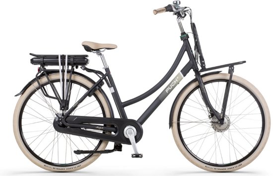 PUCH E-Rock N7 Elektrische Fiets – E-bike – Rijklaar Geleverd - Lage Instap - Framemaat 55 - Uitneembare Accu - 28 Inch - 250W Ananda Motor - 120 km Actieradius - Coal Black Matt