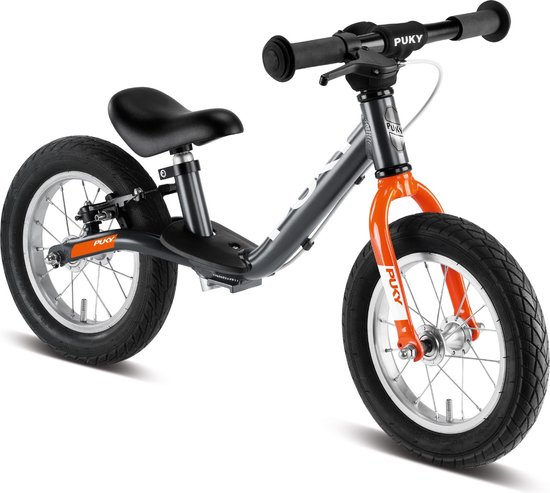 Puky Loopfiets in Aluminium in Grijs en oranje van Puky