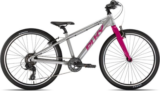 Puky LS-Pro 24-8 Alu 24" Kinderen, silver/berry Wielmaat 24" van Puky