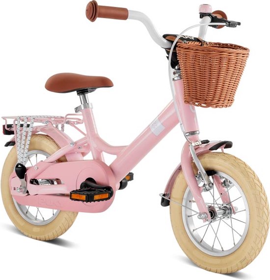 Puky Youke Classic - Kinderfiets - 12 inch - incl. stuurmand - Retro roze - vanaf 3 jaar van Puky