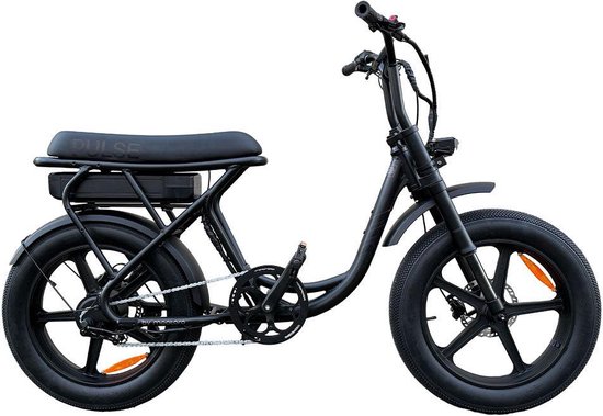 Pulse S6 Go - Elektrische Fatbike - Zwart - Tot 100 km Actieradius - Hydraulische Schijfremmen - Lage Instap - 250W Motor