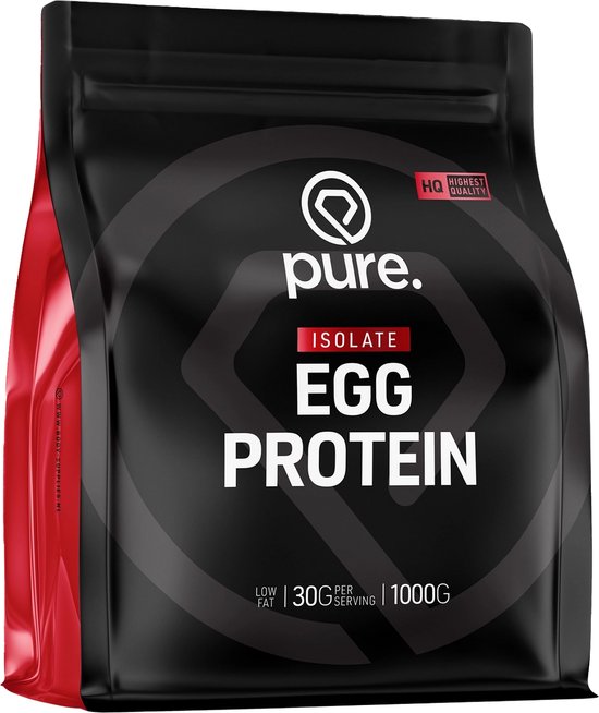 Pure. Egg Protein - Vanille - 1000g - lactosevrij - koemelkvrij- eiwitpoeder - aminozuren