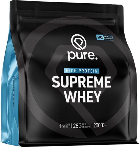 Pure. - Supreme Whey - eiwitpoeder - protein - eiwitshakes - Vanille – 2000g – koolhydraatarm