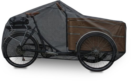 Purepeak Bakfietshoes - Bakfiets Regenhoes - Fiets Hoes - Zwart - 225 x 100 cm - Waterafstotend van Merkloos